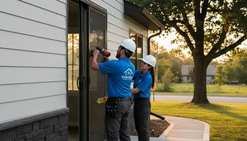 Professional door installation by vinyl siding experts in Jacksonville, FL home exterior