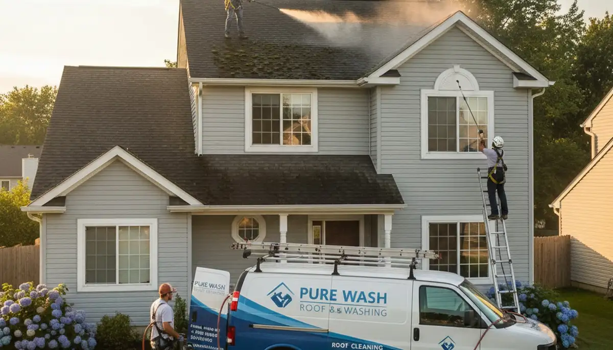Professional roof cleaning service by vinyl siding experts in Jacksonville, FL