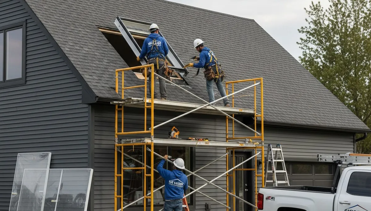 Vinyl siding and skylight installation by Next Level Exteriors in Jacksonville, FL