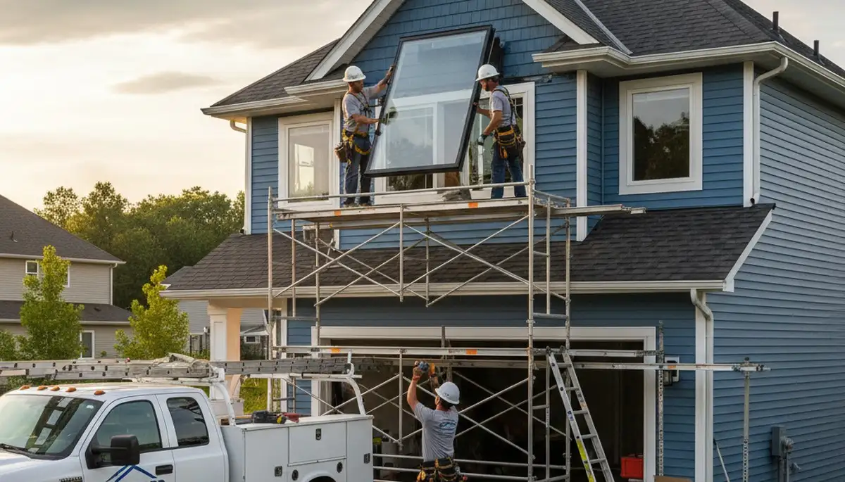Professional skylight installation on vinyl siding home in Jacksonville, FL by Next Level Exteriors