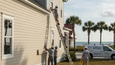 Vinyl siding installation by professional contractors in Jacksonville FL home exterior upgrade