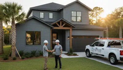 Professional vinyl siding installation on residential home in Jacksonville, FL