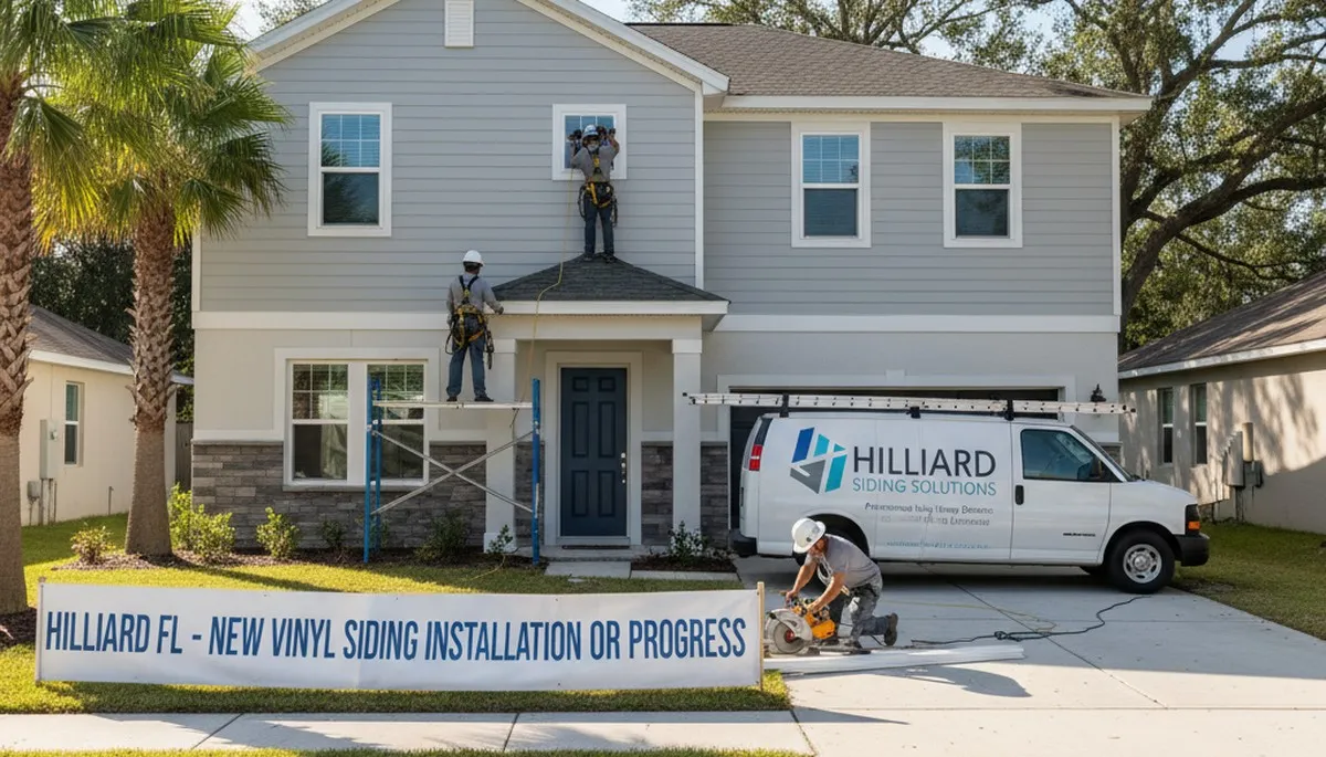 Vinyl siding installation in Jacksonville, FL by a professional siding contractor