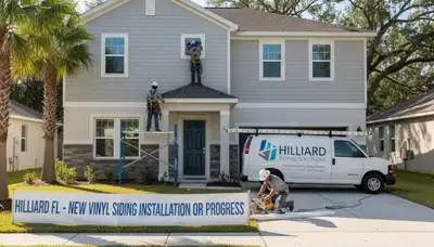 Vinyl siding installation in Jacksonville, FL by a professional siding contractor