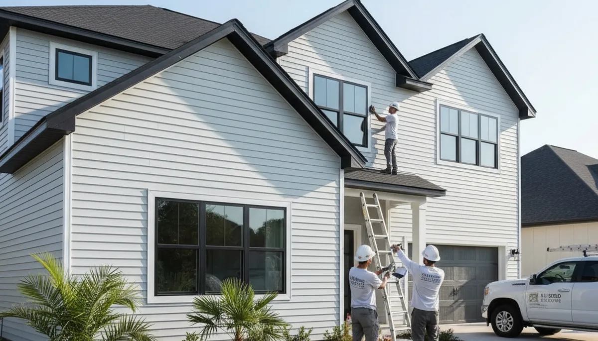 Professional vinyl siding installation by contractors in Jacksonville, FL homes