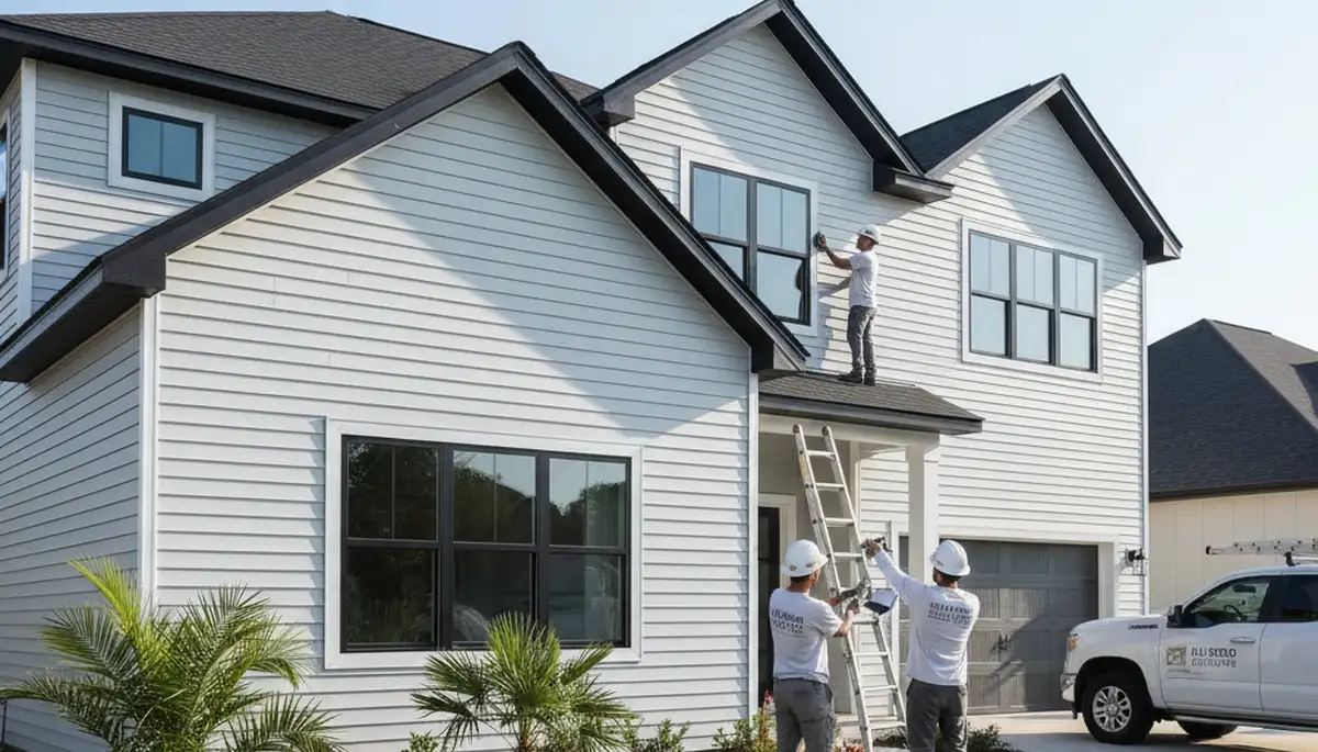 Professional vinyl siding installation by contractors in Jacksonville, FL homes