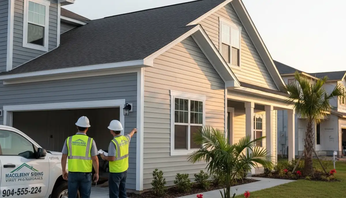 Vinyl siding installation by expert contractors in Jacksonville FL homes