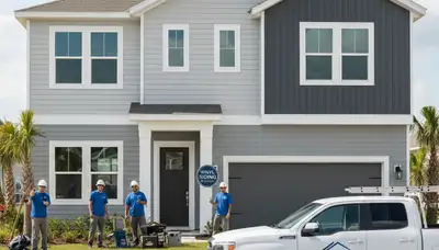 Professional vinyl siding installation by local contractors in Jacksonville, FL homes