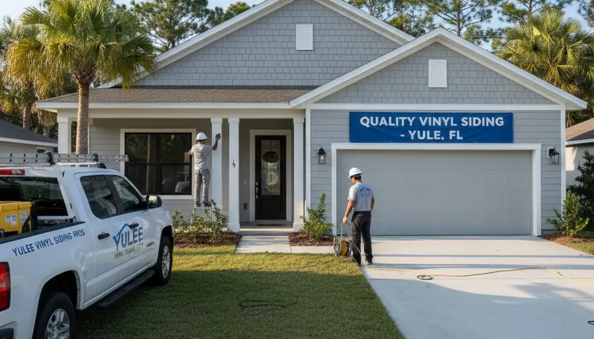 Vinyl siding installation by local contractors in Jacksonville FL home exterior renovation