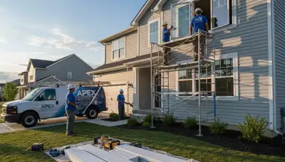 Vinyl siding and window replacement by Next Level Exteriors in Jacksonville, FL homes