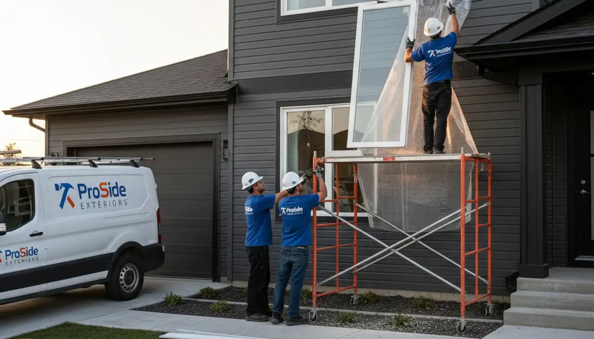 Professional window replacement and vinyl siding upgrade in Jacksonville, FL home exterior